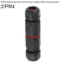 2Pin/Waterproof Junction Box Case Electrical Cable Wire Connector Outdoor/ IP68✅