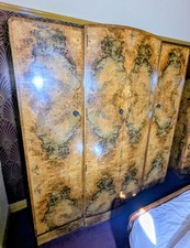 Art Deco Triple Wardrobe