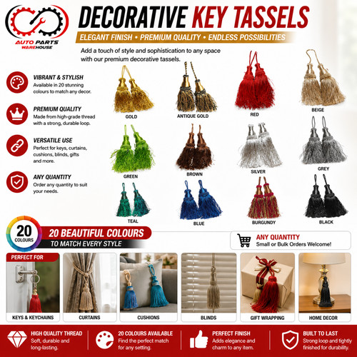 Decorative key tassels - decorative,
