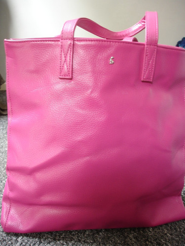 Lovely joules pink tote - pink,