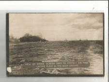 RPPC ARMY NAVY MARINES MILITARY BATTLESHIP SMOKE SCREEN MINE LAYING FLEET PHOTO