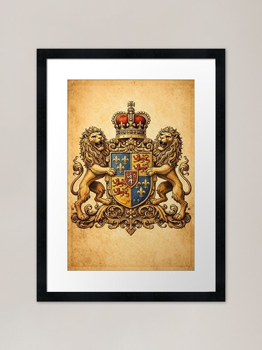 Royal lion coat arms - royal,
