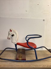 Vintage Triang Metal Rocking Horse Kids Toys Collectible Retro Display 