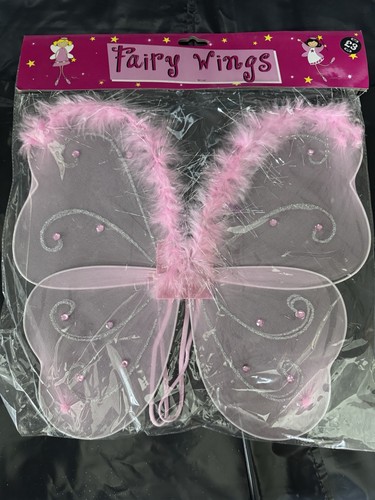 Kids pink fairy wings - pink,