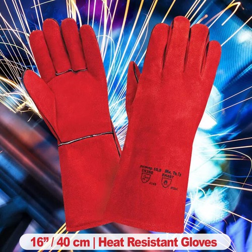 Welding gloves red - welding,
