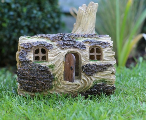 Garden ornaments solar - solar, log