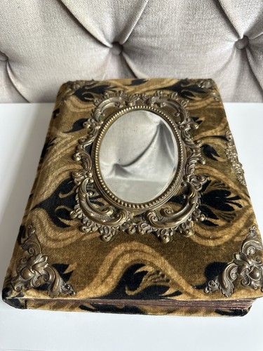 Victorian velvet photo album - photo,
