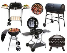 Charcoal BBQ Grill Portable Kettle Grill with Side Table/Smoker/Oil Drum Option