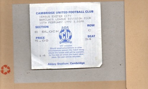 Used ticket cambridge - used,