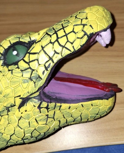 Silicone rubber snake head