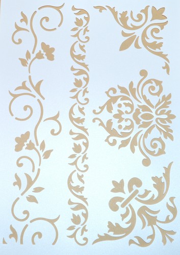 Wall stencil reusable - wall, plastic