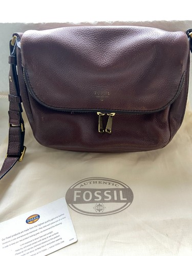 Fossil handbag dark brown - handbag,