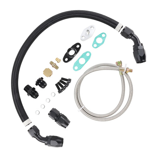 Turbo oil feed return - feed, drain
