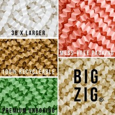 BIG ZIG Zag Shredded Paper Large Crinkle Void Fill Packing Peanuts Chips