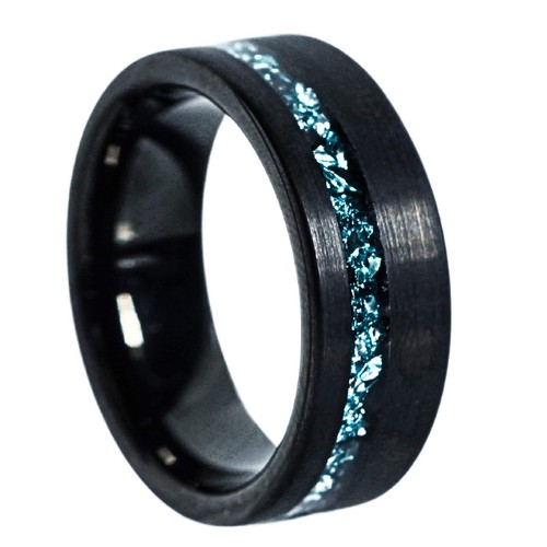Blue aquamarine inlay black - inlay,