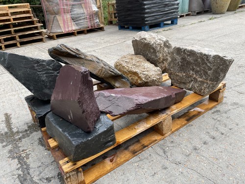 Large slate rocks garden - large, &