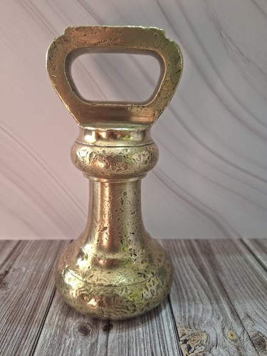Avery 7lb brass weight stamped - 7lb,