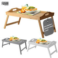 Bed Tray Table With Folding Legs Organic Bamboo Lap Tray Eating Reading Working