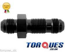 AN -12 (12AN) STRAIGHT Bulkhead Fitting Black Dry Sump