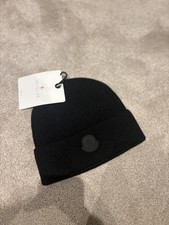 Moncler Black  Beanie Black badge 
