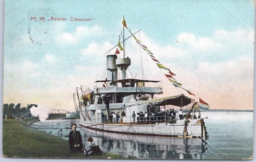 Antique postcard ship ms - ship,