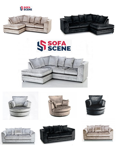 Sofa crushed velvet seater - 2,
