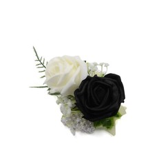 Artificial Wedding Flowers Foam Rose Wrist Corsage Prom Bridesmaids, Fast & Free