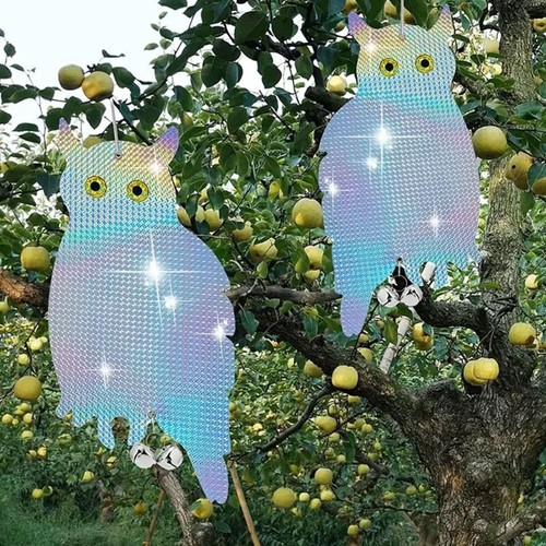 Owl shape discs reflective - owl,