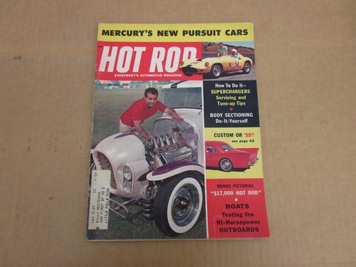 Hot rod magazine - magazine, 1958