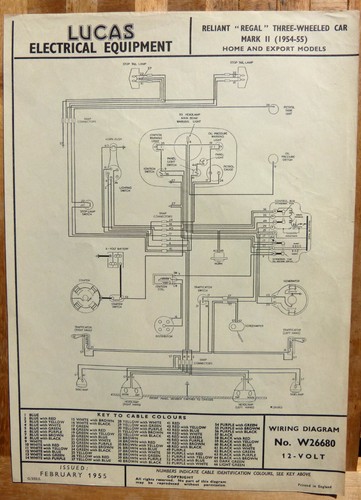 Original lucas reliant regal - original,