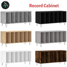 Record Cabinet Vinyl Record Storage Sideboard Cabinet Engineered Wood vidaXL
