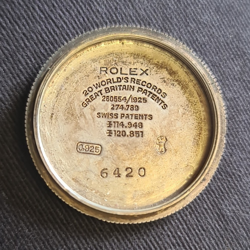 Rolex oyster case back bezel - back,