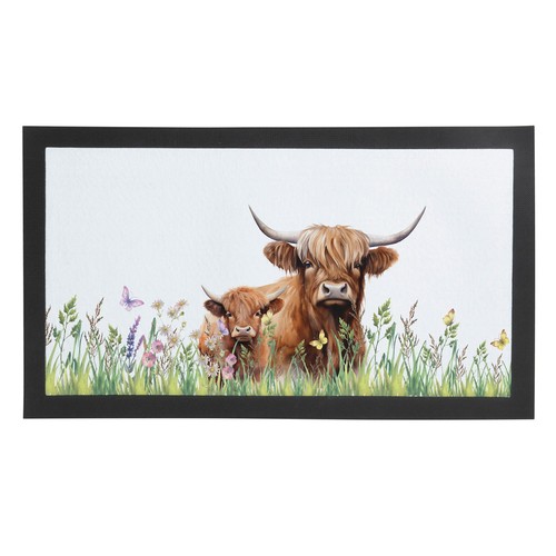 Highland cow calf bar runner - highland, &