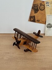 Wooden Airplane Model Vintage Plane Wooden Crafts Retro Airplane