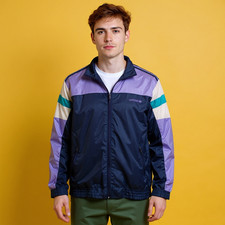 Vintage Adidas 90s colorblock purple Windbreaker Jacket - Size M/L