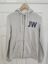 Jack Wills University Tour Hoodie Full Zip In A Stone Colour - Size 10