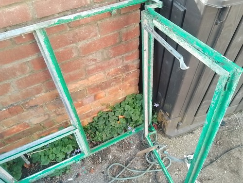 1940 steel crittall window - steel,
