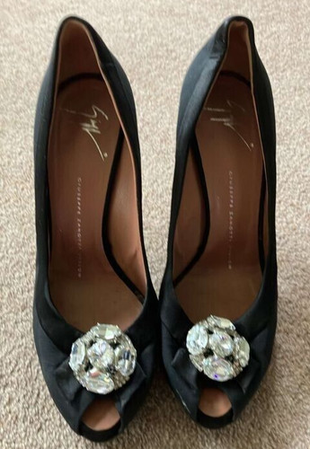 Guiseppe zanotti black - zanotti, peeptoe