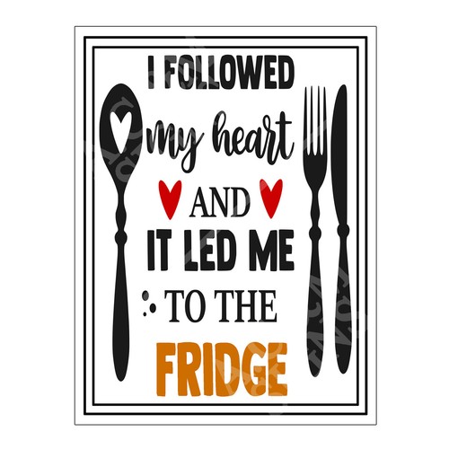 Funny kitchen quote metal - quote, tin
