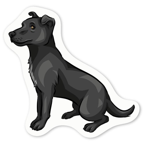 Patterdale terrier decal - 'patterdale,