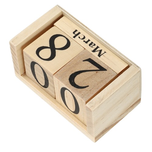 Wood block perpetual - 3.7",