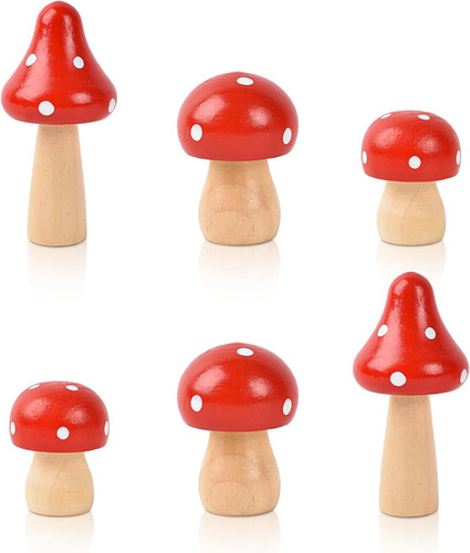 Mushrooms miniature figurines - mushrooms,