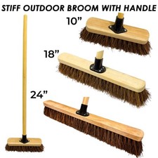 Outdoor Broom with Handle Yard