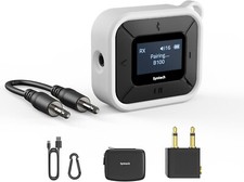 Syntech Airplane Bluetooth Transmitter Receiver Dual 3.5mm AUX Adapter LED Disp