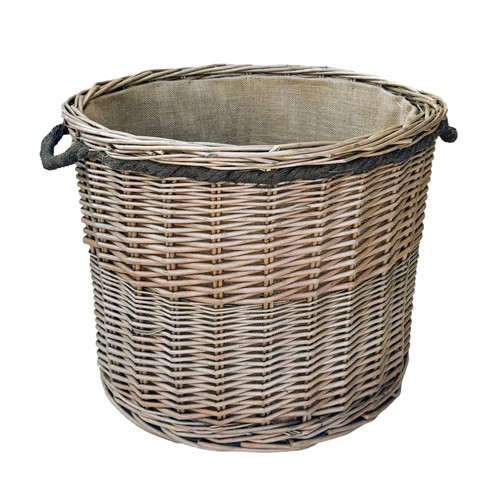 Wicker lined rope - rope, log