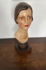 Vintage Art Deco Mannequin Bust Head - Vintage Style Shop Display
