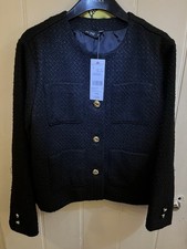 F&F Boucle Black Jacket Size