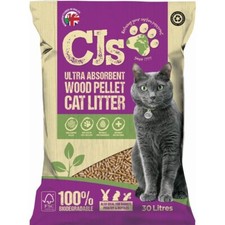 Premium Cat Small Pet Litter CJs Ultra Absorbent Wood Based Pellet Cat Litter	