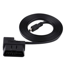 180cm Car OBDII OBD2 EOBD 16pin Diagnostic Extension Adapter To Mini USB Cable