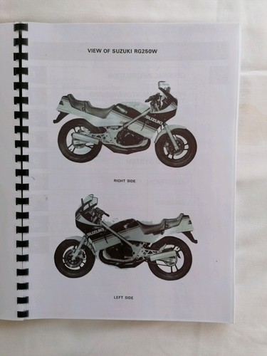 Suzuki rg250 gamma service - suzuki,